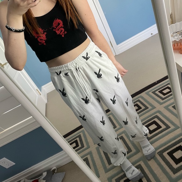 Misguided Playboy Sweatpants - Picture 3 of 7